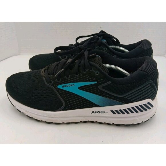 Brooks Ariel 20 Running Shoes Women Size 10 B. Black Blue Comfort Low Sneakers. - Picture 3 of 11